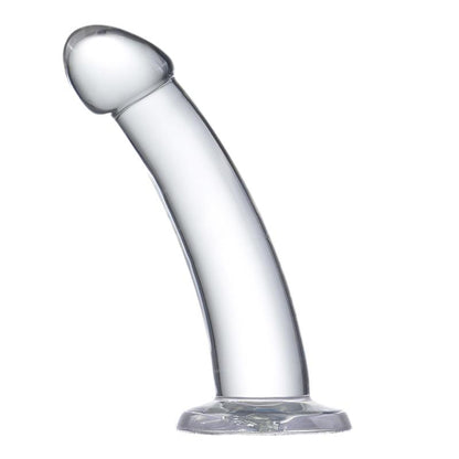 GLAZED - DILDO CURVADO MATERIAL CRISTALINO 16 CM
