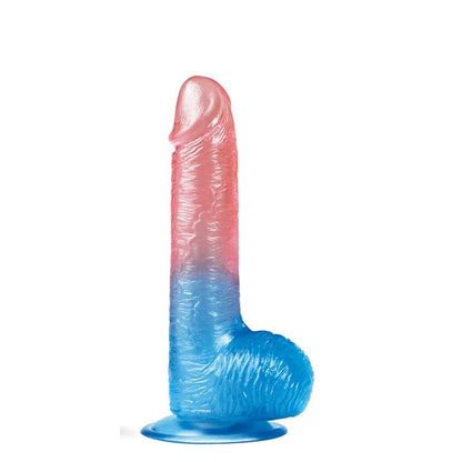 LOVETOY - DILDO DAZZLE STUDS 7.5 ROSA Y AZUL