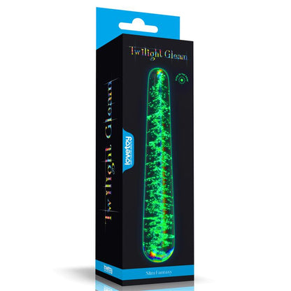 LOVETOY - DILDO DE CRISTAL QUE BRILLA EN LA OSCURIDAD DARK TWILIGHT SLIM FANTASY