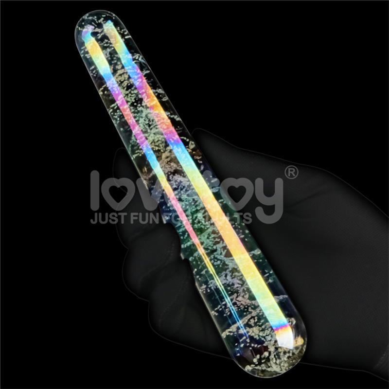 LOVETOY - DILDO DE CRISTAL QUE BRILLA EN LA OSCURIDAD DARK TWILIGHT SLIM FANTASY
