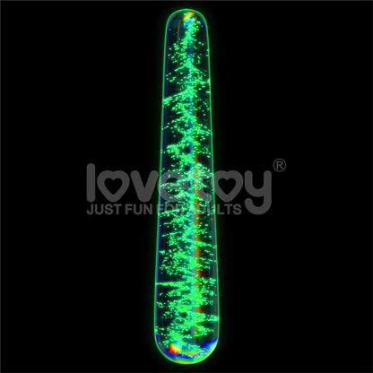 LOVETOY - DILDO DE CRISTAL QUE BRILLA EN LA OSCURIDAD DARK TWILIGHT SLIM FANTASY