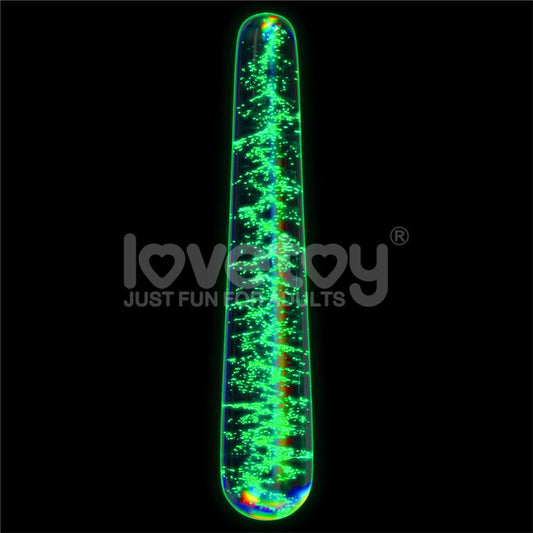 LOVETOY - DILDO DE CRISTAL QUE BRILLA EN LA OSCURIDAD DARK TWILIGHT SLIM FANTASY