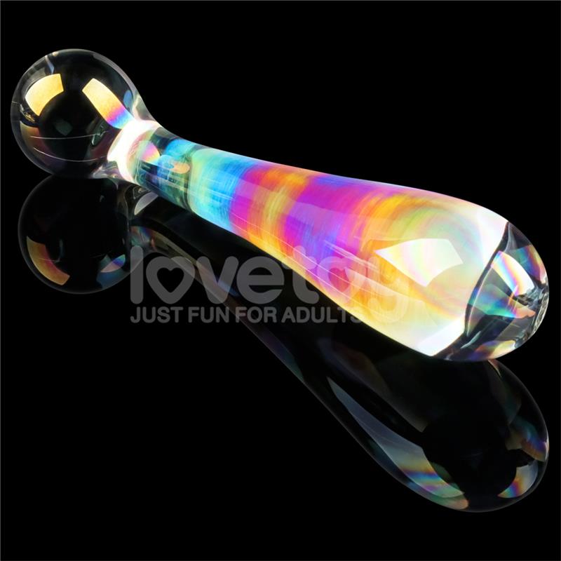 LOVETOY - DILDO DE CRISTAL QUE BRILLA EN LA OSCURIDAD TWILIGHT GLEAM ALLURING ARC