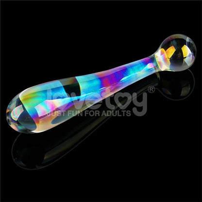 LOVETOY - DILDO DE CRISTAL QUE BRILLA EN LA OSCURIDAD TWILIGHT GLEAM ALLURING ARC