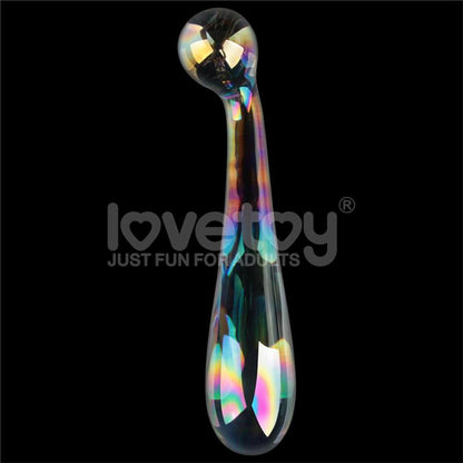LOVETOY - DILDO DE CRISTAL QUE BRILLA EN LA OSCURIDAD TWILIGHT GLEAM ALLURING ARC