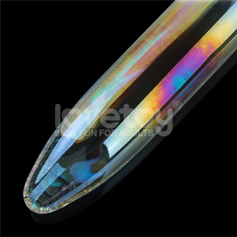 LOVETOY - DILDO DE CRISTAL QUE BRILLA EN LA OSCURIDAD TWILIGHT GLEAM PRISM GLASS