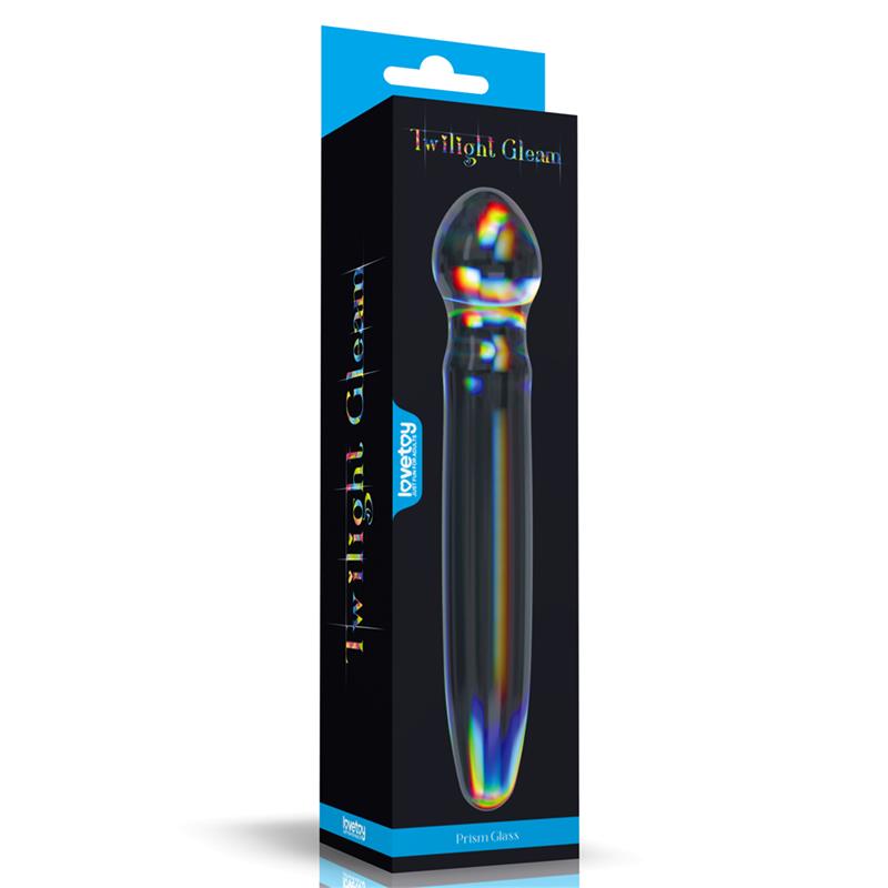LOVETOY - DILDO DE CRISTAL QUE BRILLA EN LA OSCURIDAD TWILIGHT GLEAM PRISM GLASS