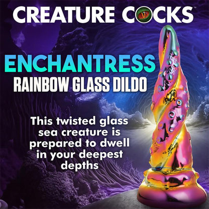 CREATURE COCKS - DILDO DE VIDRIO BOROSILICATO ENCHANTING RAINBOW