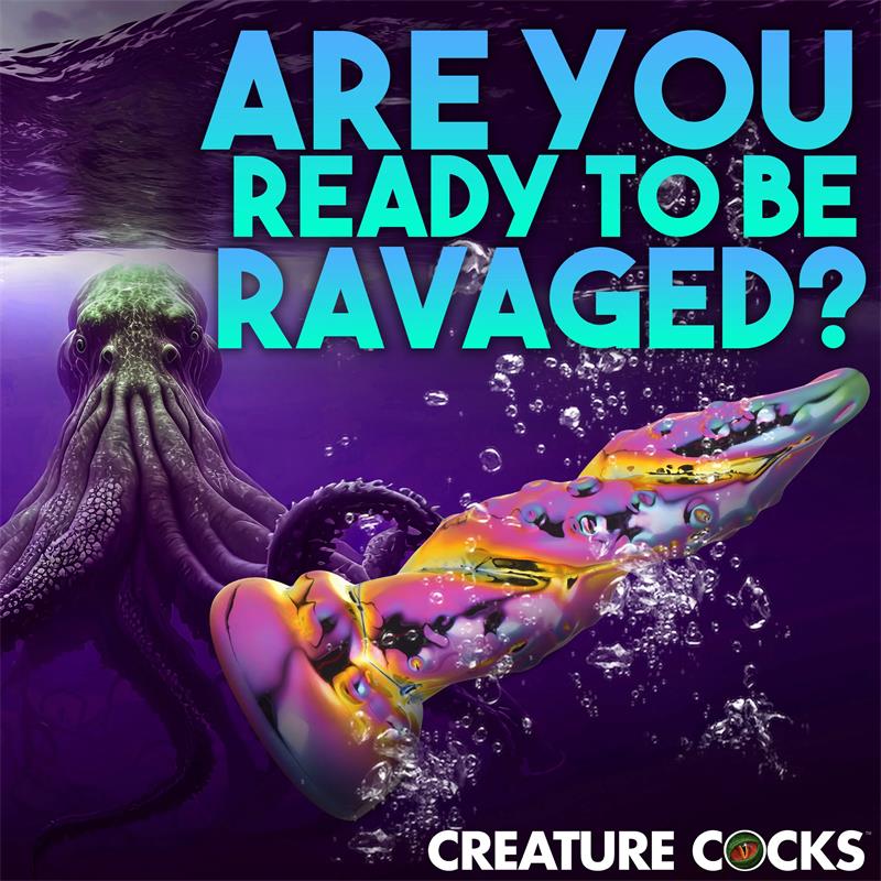 CREATURE COCKS - DILDO DE VIDRIO BOROSILICATO ENCHANTING RAINBOW