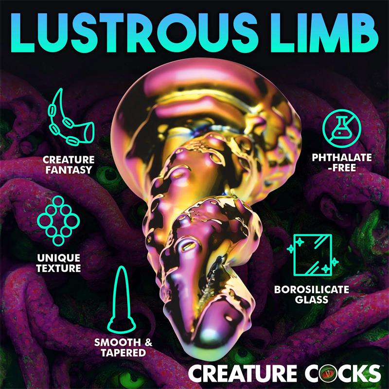 CREATURE COCKS - DILDO DE VIDRIO BOROSILICATO ENCHANTING RAINBOW
