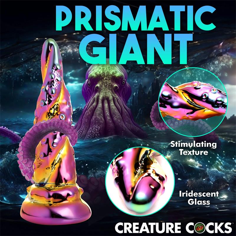 CREATURE COCKS - DILDO DE VIDRIO BOROSILICATO ENCHANTING RAINBOW