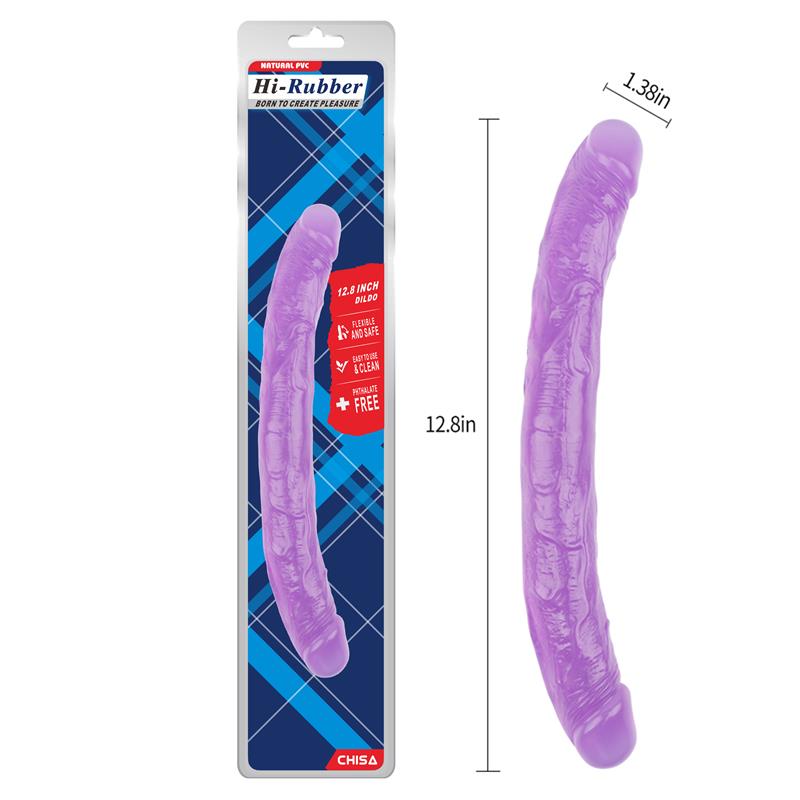 CHISA - DILDO DOBLE 12.8 - 32.5CM PURPURA