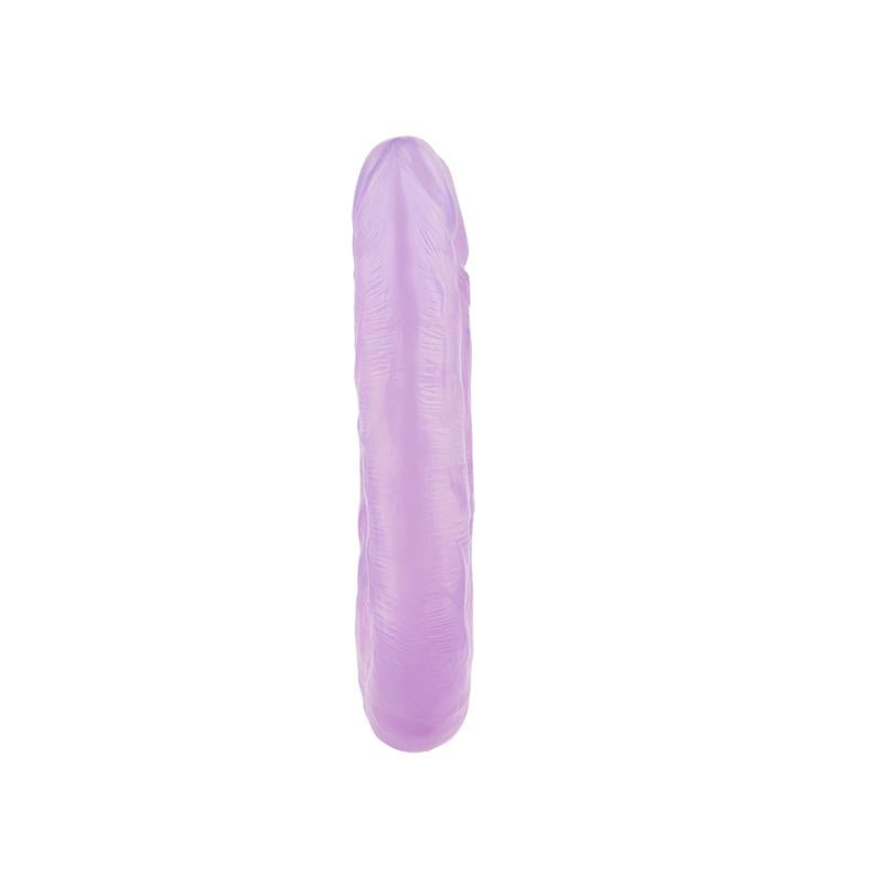 CHISA - DILDO DOBLE 13 - 17CM PURPURA