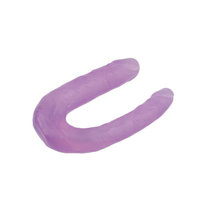 CHISA - DILDO DOBLE 13 - 17CM PURPURA
