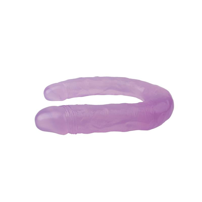 CHISA - DILDO DOBLE 13 - 17CM PURPURA