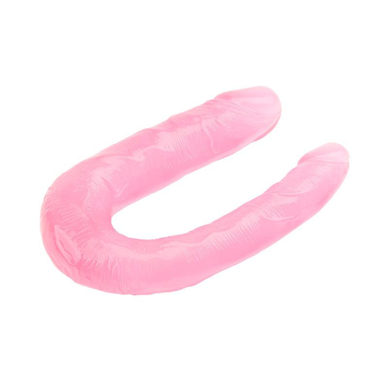 CHISA - DILDO DOBLE 13 - 17CM ROSA