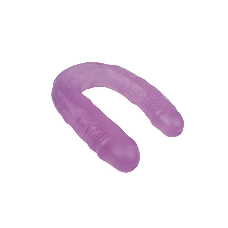 CHISA - DILDO DOBLE 14 - 18CM PURPURA