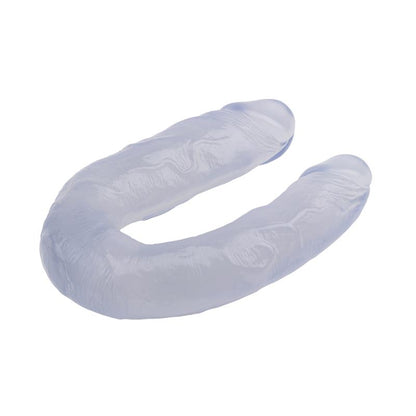 CHISA - DILDO DOBLE 14 - 18CM TRANSPARENTE