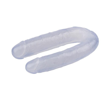 CHISA - DILDO DOBLE 17.7 - 22.5CM TRANSPARENTE