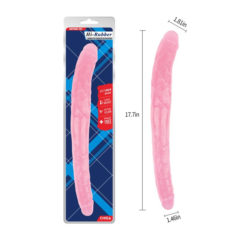 CHISA - DILDO DOBLE 17.8 - 45CM ROSA