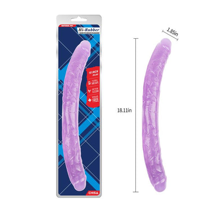 CHISA - DILDO DOBLE 18 - 46CM PURPURA