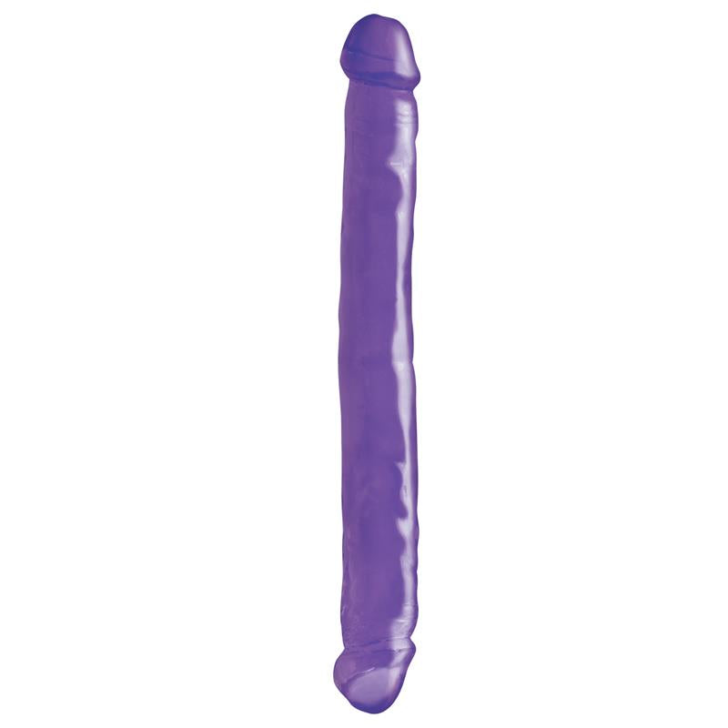 BASIX RUBBER WORKS - DILDO DOBLE 30,5 CM PÚRPURA