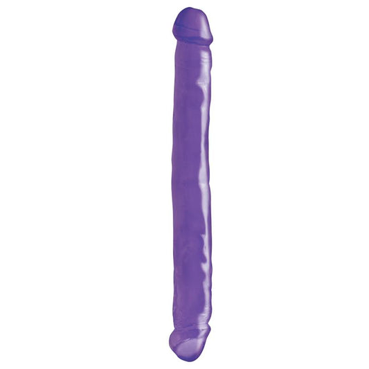 BASIX RUBBER WORKS - DILDO DOBLE 30,5 CM PÚRPURA