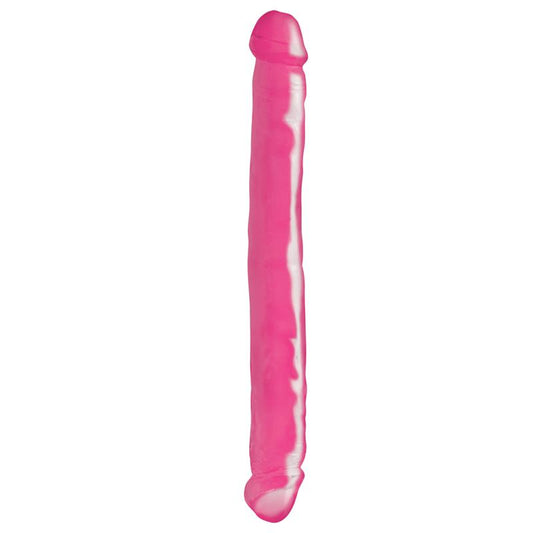 BASIX RUBBER WORKS - DILDO DOBLE 30,50 CM COLOR ROSA