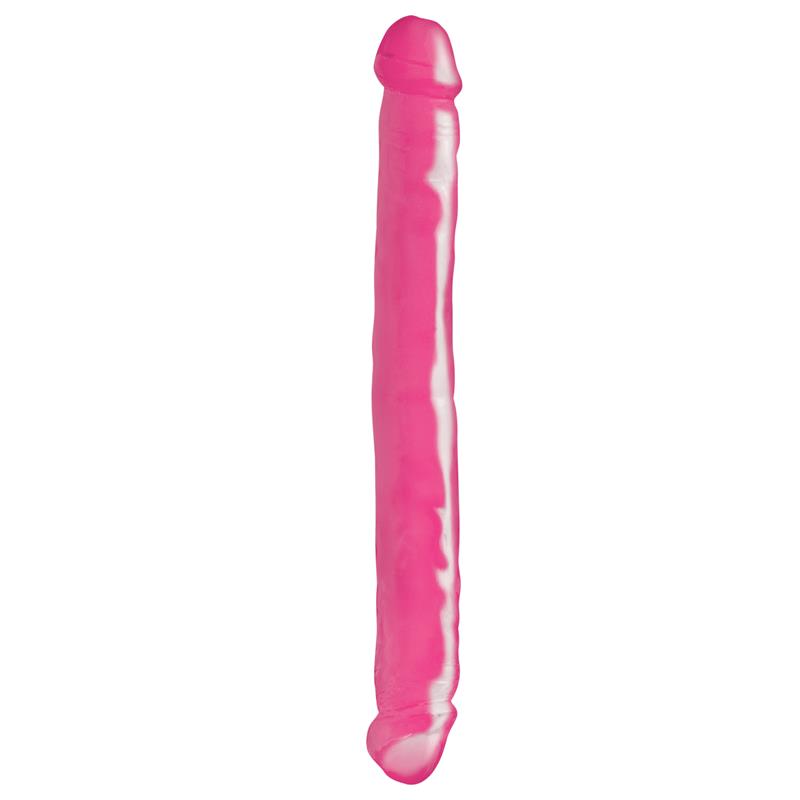 BASIX RUBBER WORKS - DILDO DOBLE 30,50 CM COLOR ROSA
