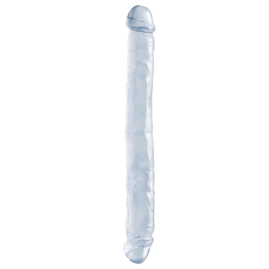 BASIX RUBBER WORKS - DILDO DOBLE 30.50 CM TRANSPARENTE