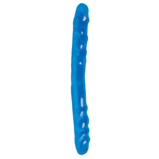 BASIX RUBBER WORKS - DILDO DOBLE 40,6 CM AZUL