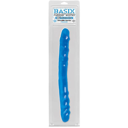 BASIX RUBBER WORKS - DILDO DOBLE 40,6 CM AZUL