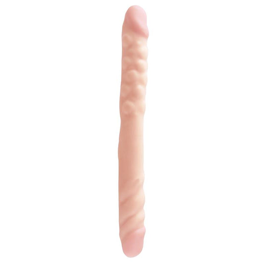 BASIX RUBBER WORKS - DILDO DOBLE 40,6 CM NATURAL