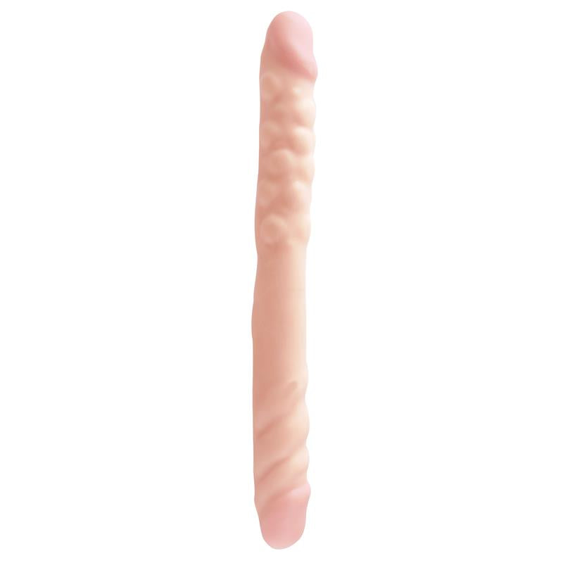 BASIX RUBBER WORKS - DILDO DOBLE 40,6 CM NATURAL