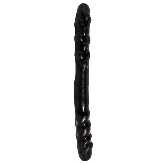 BASIX RUBBER WORKS - DILDO DOBLE 40,6 CM NEGRO