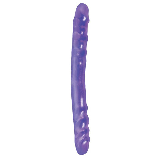 BASIX RUBBER WORKS - DILDO DOBLE 40,6 CM PÚRPURA