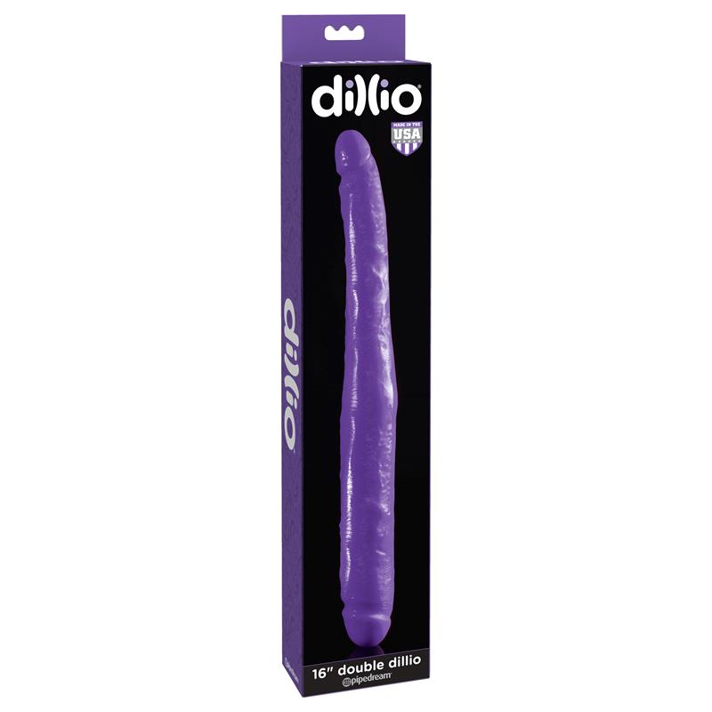 DILLIO - DILDO DOBLE 40,6 CM PÚRPURA