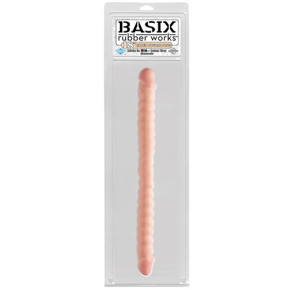 BASIX RUBBER WORKS - DILDO DOBLE 45,7 CM NATURAL