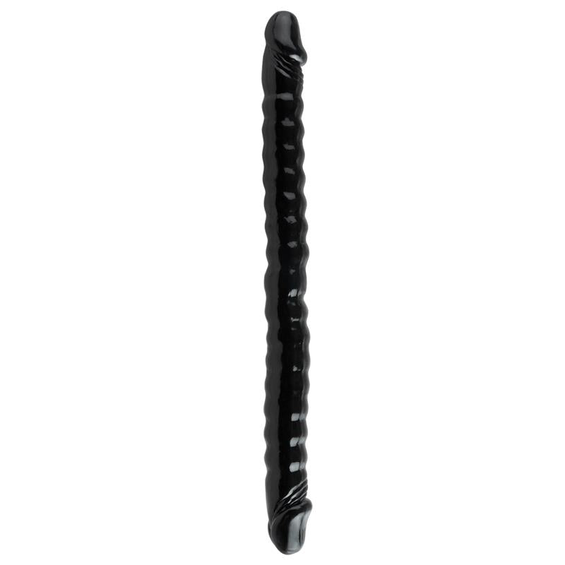 BASIX RUBBER WORKS - DILDO DOBLE 45,7 CM NEGRO