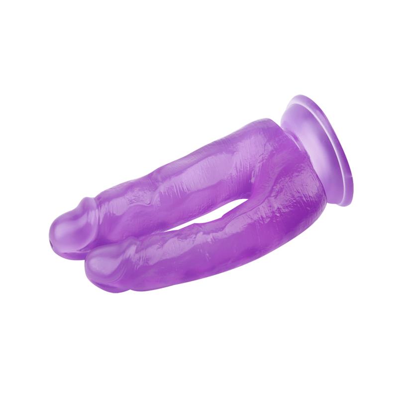 CHISA - DILDO DOBLE 6.3 - 18CM PURPURA