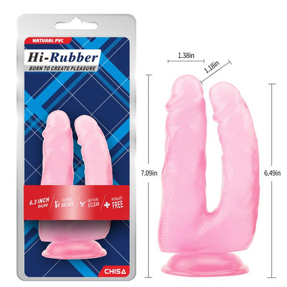 CHISA - DILDO DOBLE 6.3 - 18CM ROSA