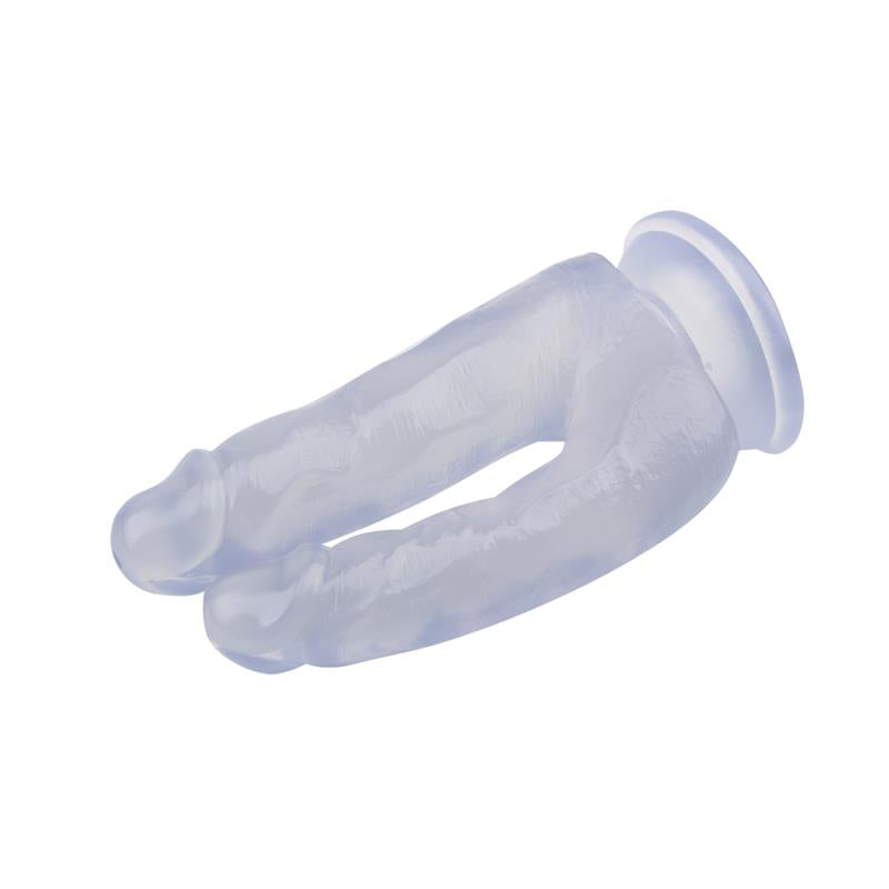 CHISA - DILDO DOBLE 6.3 - 18CM TRANSPARENTE