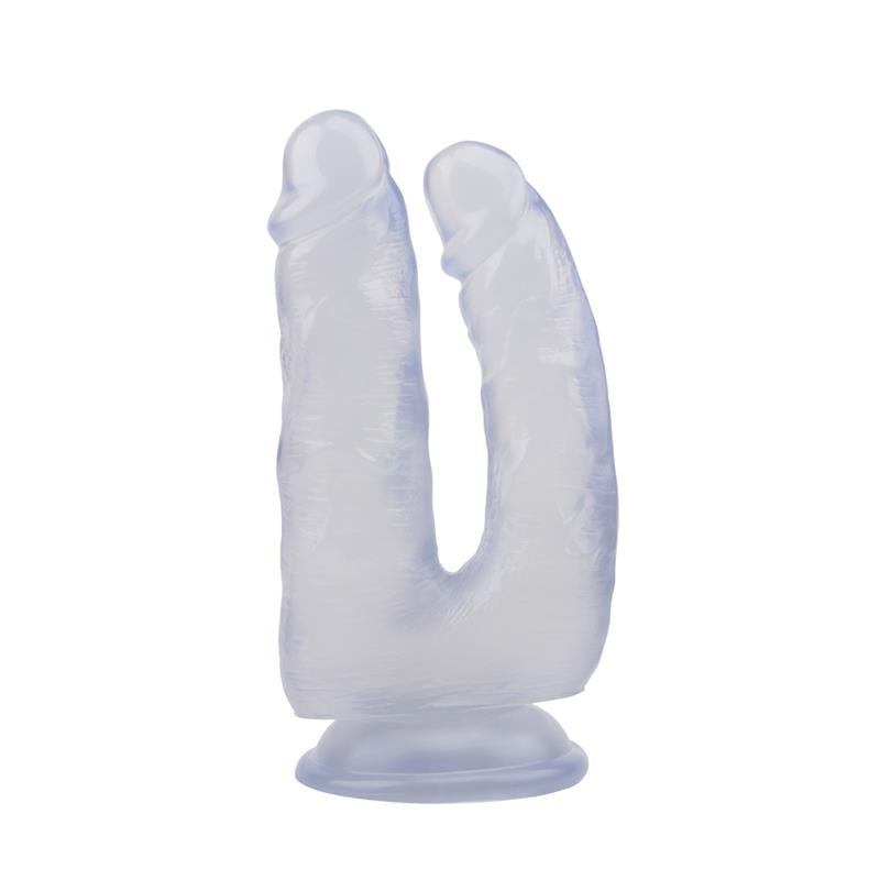 CHISA - DILDO DOBLE 6.3 - 18CM TRANSPARENTE