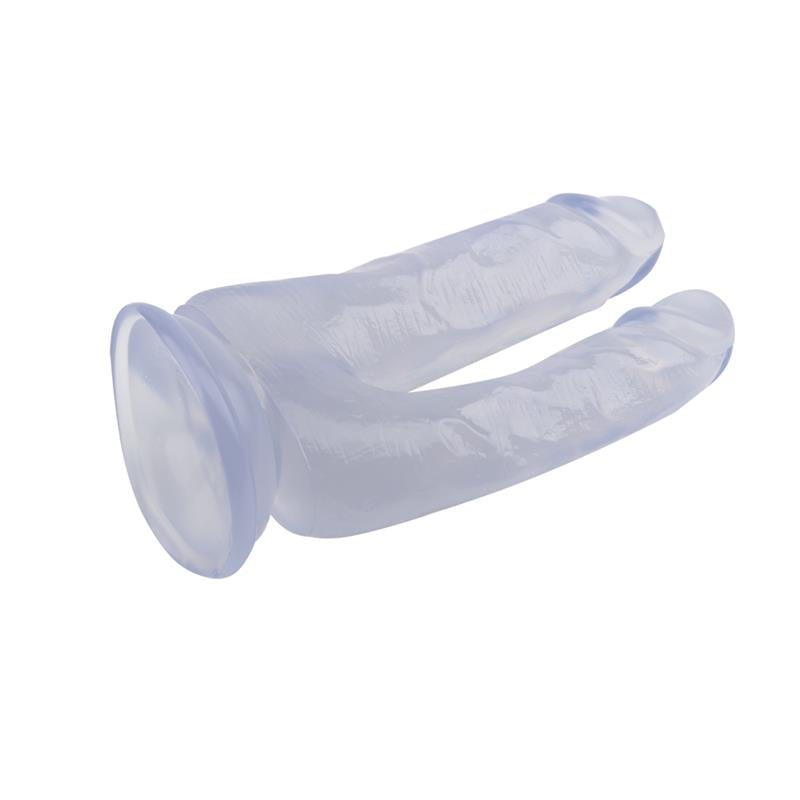 CHISA - DILDO DOBLE 6.3 - 18CM TRANSPARENTE