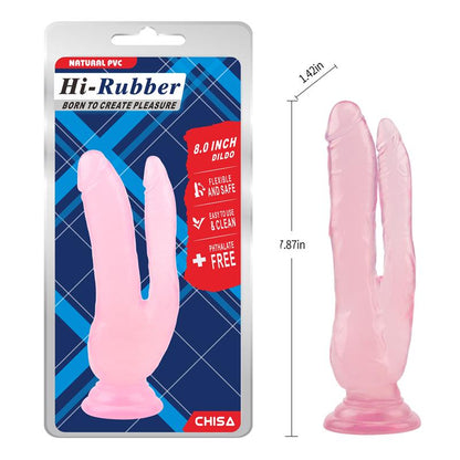 CHISA - DILDO DOBLE 8 - 20CM ROSA