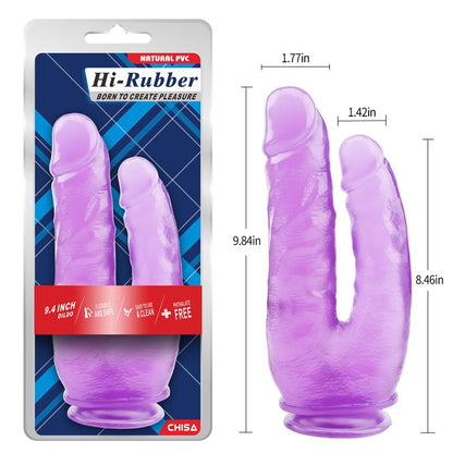 CHISA - DILDO DOBLE 9.4 - 25CM PURPURA