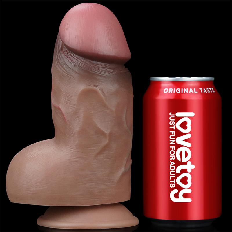 LOVETOY - DILDO DOBLE CAPA SILICONA PLATINUM 7
