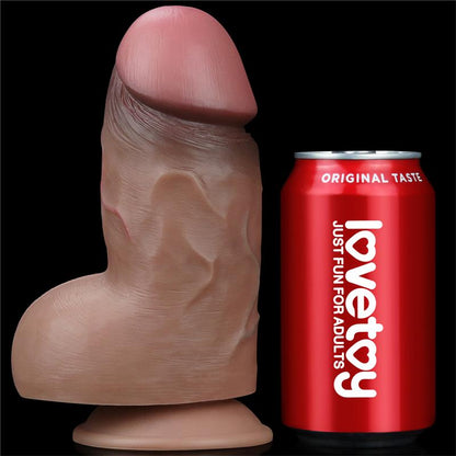LOVETOY - DILDO DOBLE CAPA SILICONA PLATINUM 7