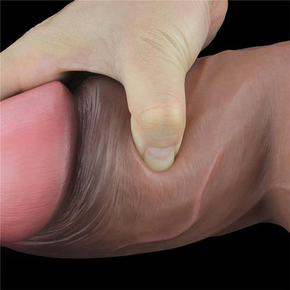 LOVETOY - DILDO DOBLE CAPA SILICONA PLATINUM 7