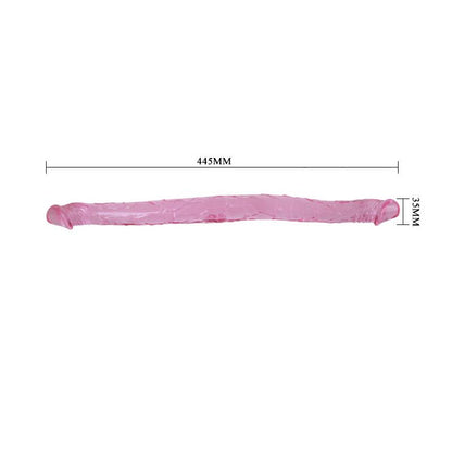 BAILE - DILDO DOBLE COLOR ROSA 44 CM
